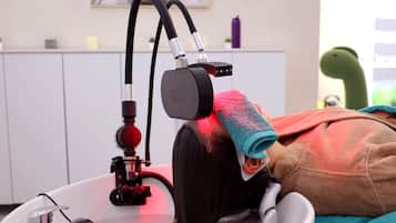 Hot tub, steam room, hot stone massages, deep-tissue massages, massages