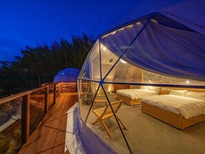 Junior Suite | Free WiFi, bed sheets - Glamping Gokan (Nakagawa)