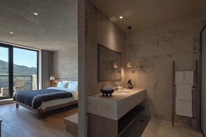 Svit Standard - balkong - utsikt mot bergen | Mörkläggningsgardiner, strykjärn/strykbräda, gratis wi-fi och sängkläder