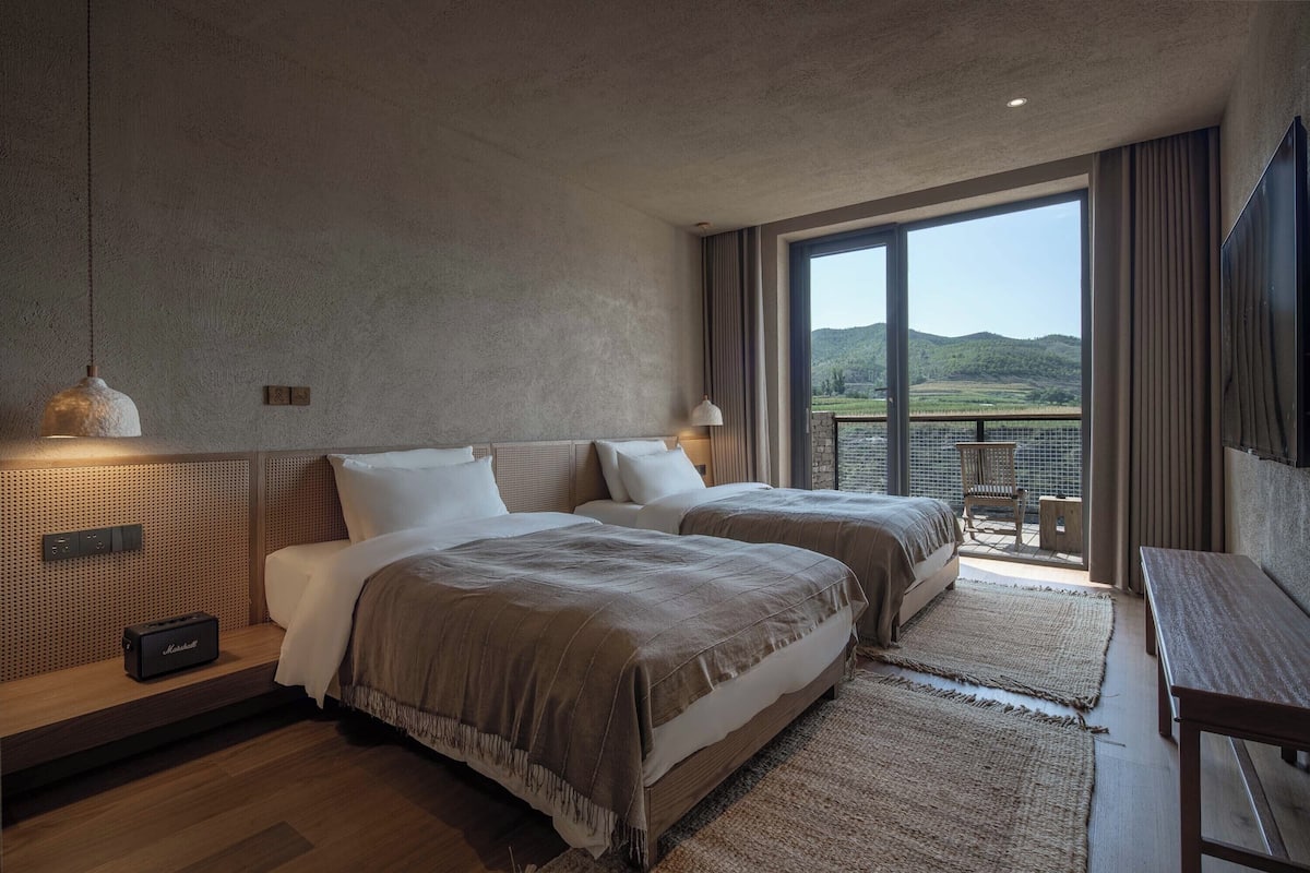 Senior Twin Room, Balcony, Hill View | Blackout drapes, iron/ironing board, free WiFi, bed sheets