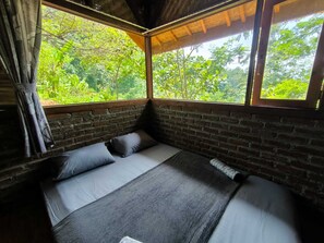 패밀리 캐빈, 발코니, 계곡 전망 | 무료 WiFi, 침대 시트