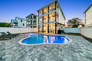 Pool - Shore Thing Getaway | Large Private Pool & Pergola! | One Block to the New Tarpon Beach Park! | Crystal Beach Gem, Sleeps 22 (Destin)