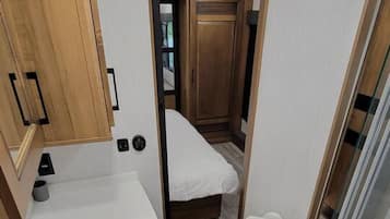 Shower, hair dryer