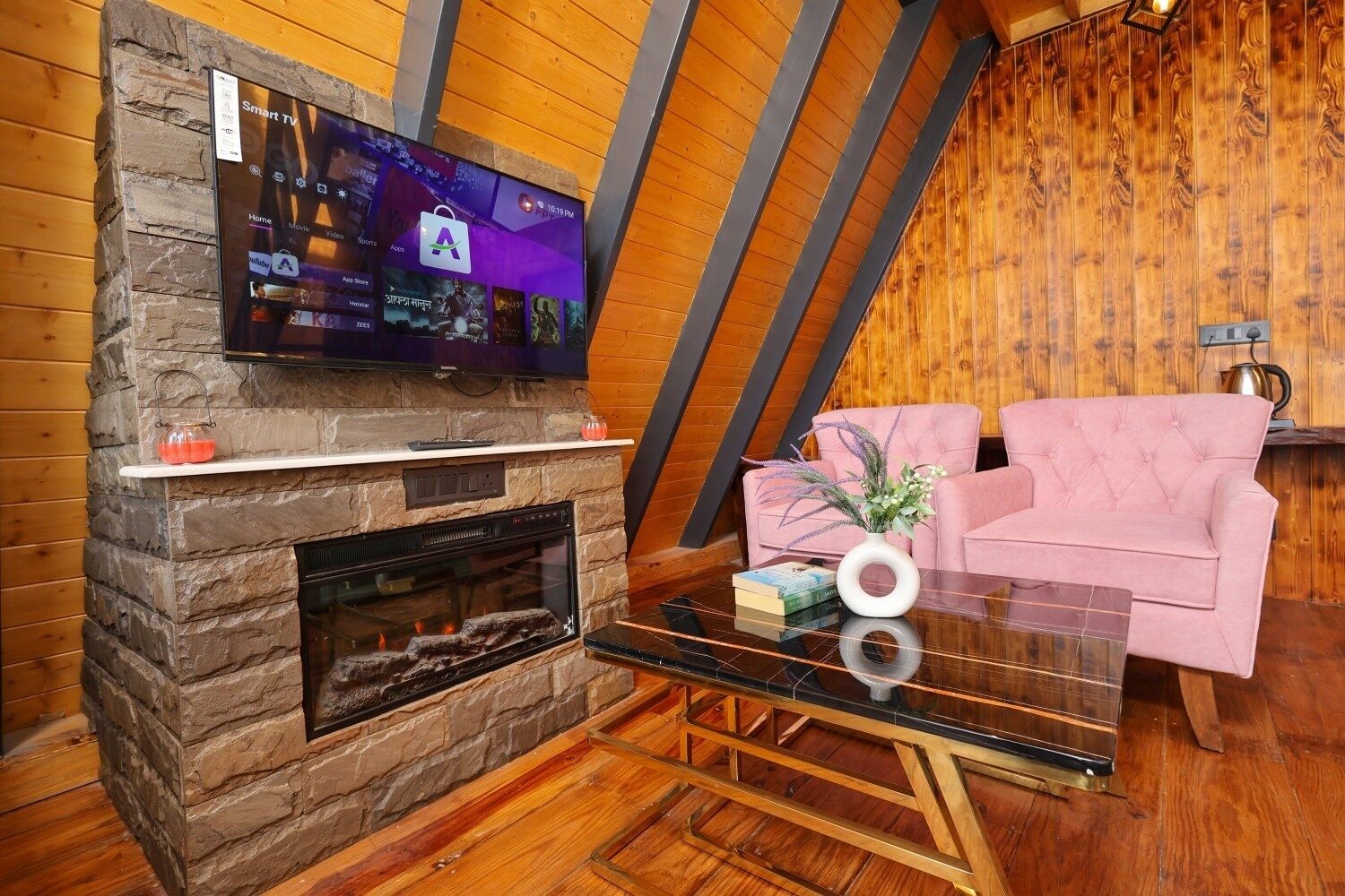 Luxury-Villa, Balkon, Bergblick | Wohnbereich