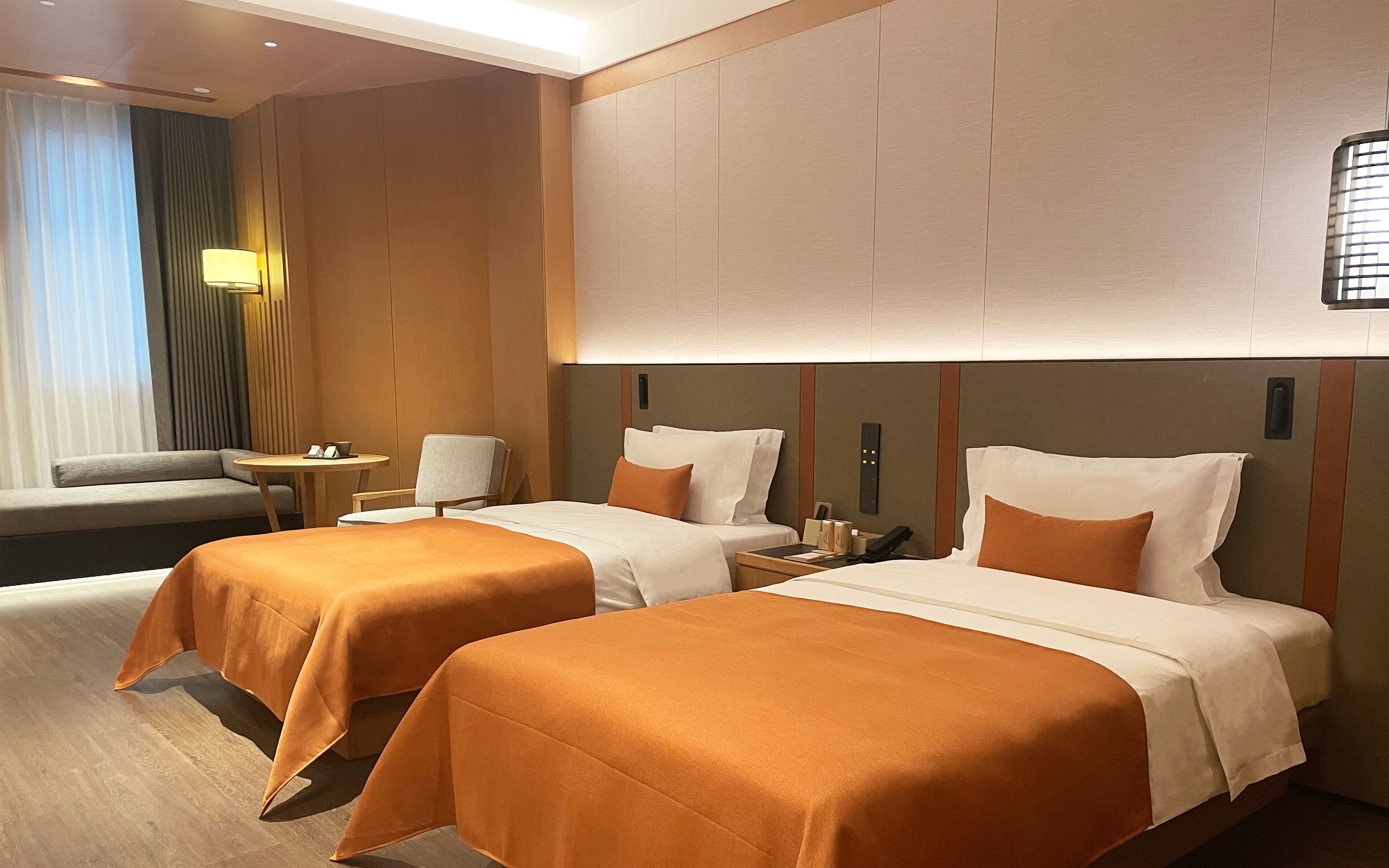 In-room safe, desk, laptop workspace, blackout curtains