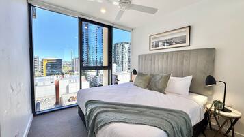 1 bedroom, iron/ironing board, travel crib, WiFi (free)