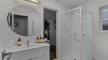 Hair dryer, towels