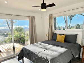 Skrivebord, strykejern/-brett, wi-fi (inkludert) og sengetøy