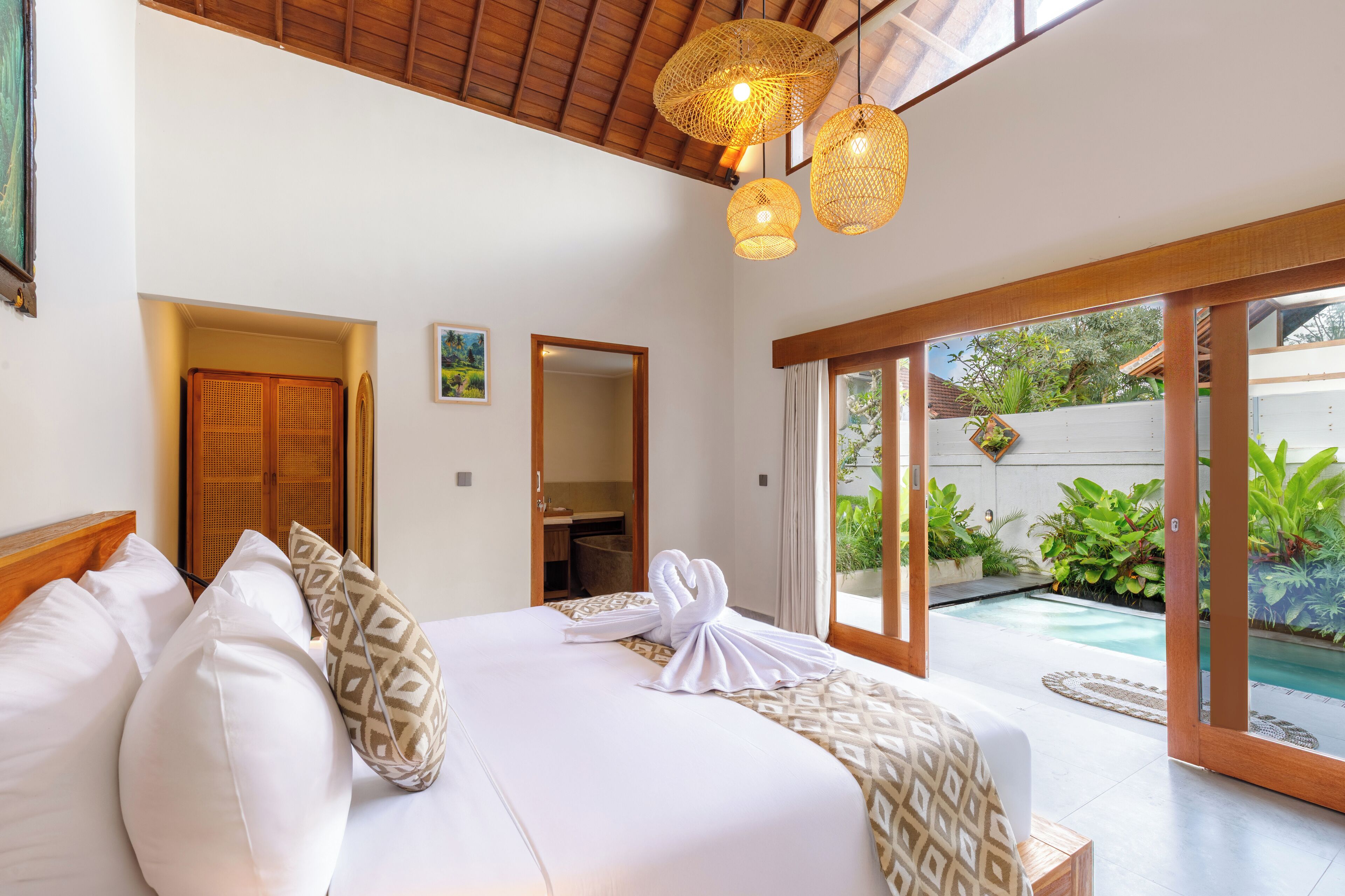Villa Standard, vue sur la piscine | Accès au Wi-Fi (inclus), literie fournie