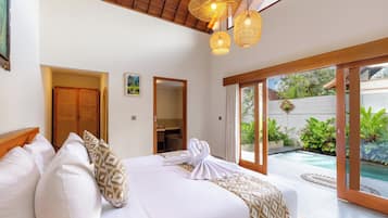 Villa Standard, vue sur la piscine | Accès au Wi-Fi (inclus), literie fournie