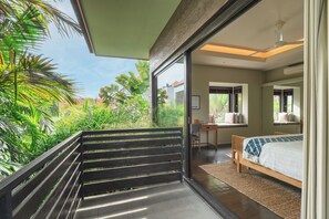 Deluxe Villa, 4 Bedrooms, Private Pool, Pool View | Balcony - Villa Ixora by Alfred in Bali (Canggu)