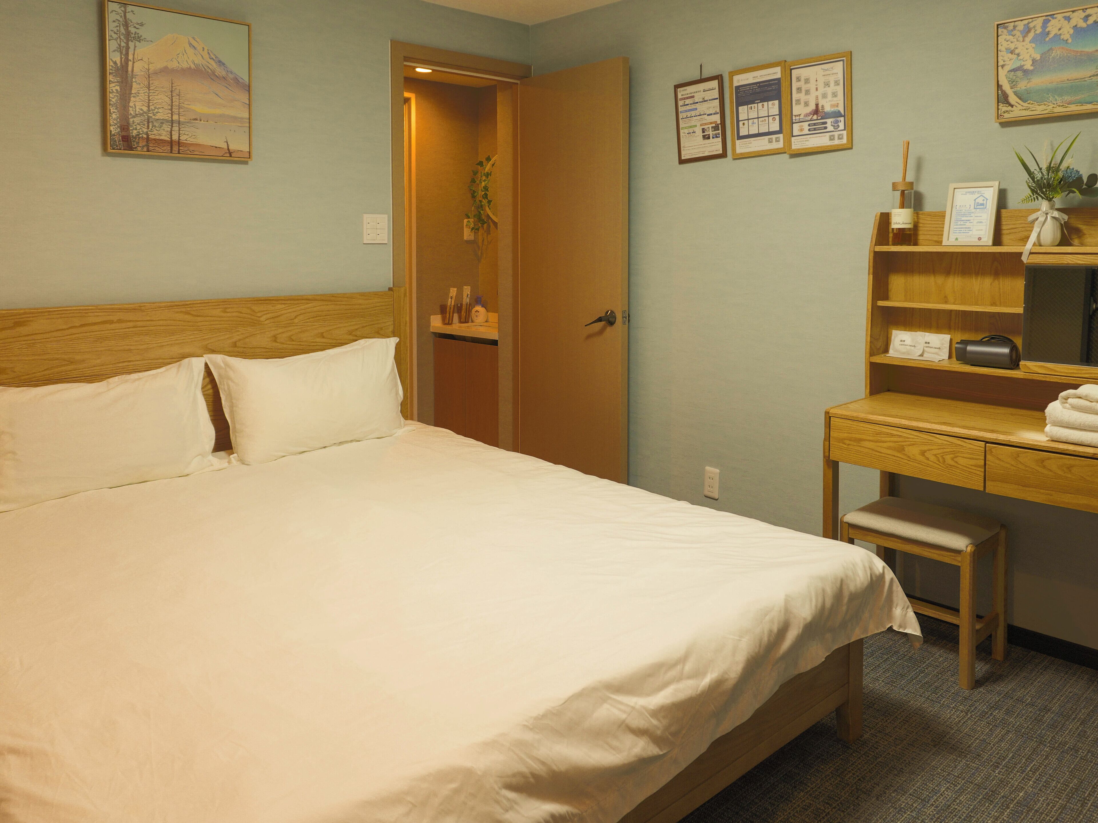 Junior Double Room, 1 Queen Bed, Non Smoking, Private Bathroom | Blackout drapes, free WiFi