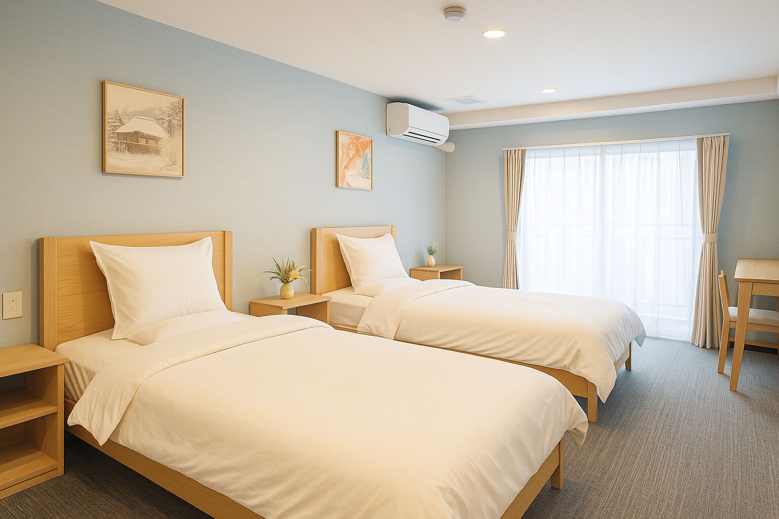 Senior Double or Twin Room, Multiple Beds, Non Smoking, Balcony | Living room