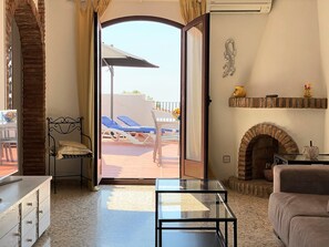 Apartment | Living room - Apartment in Nerja With Panoramic Sea Views (Nerja)