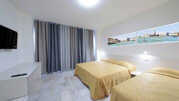 Desk, free WiFi, bed sheets