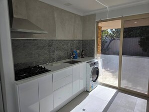 Fridge, stovetop, toaster, cookware/dishes/utensils - Secluded and private part of the house with space (Winthrop)