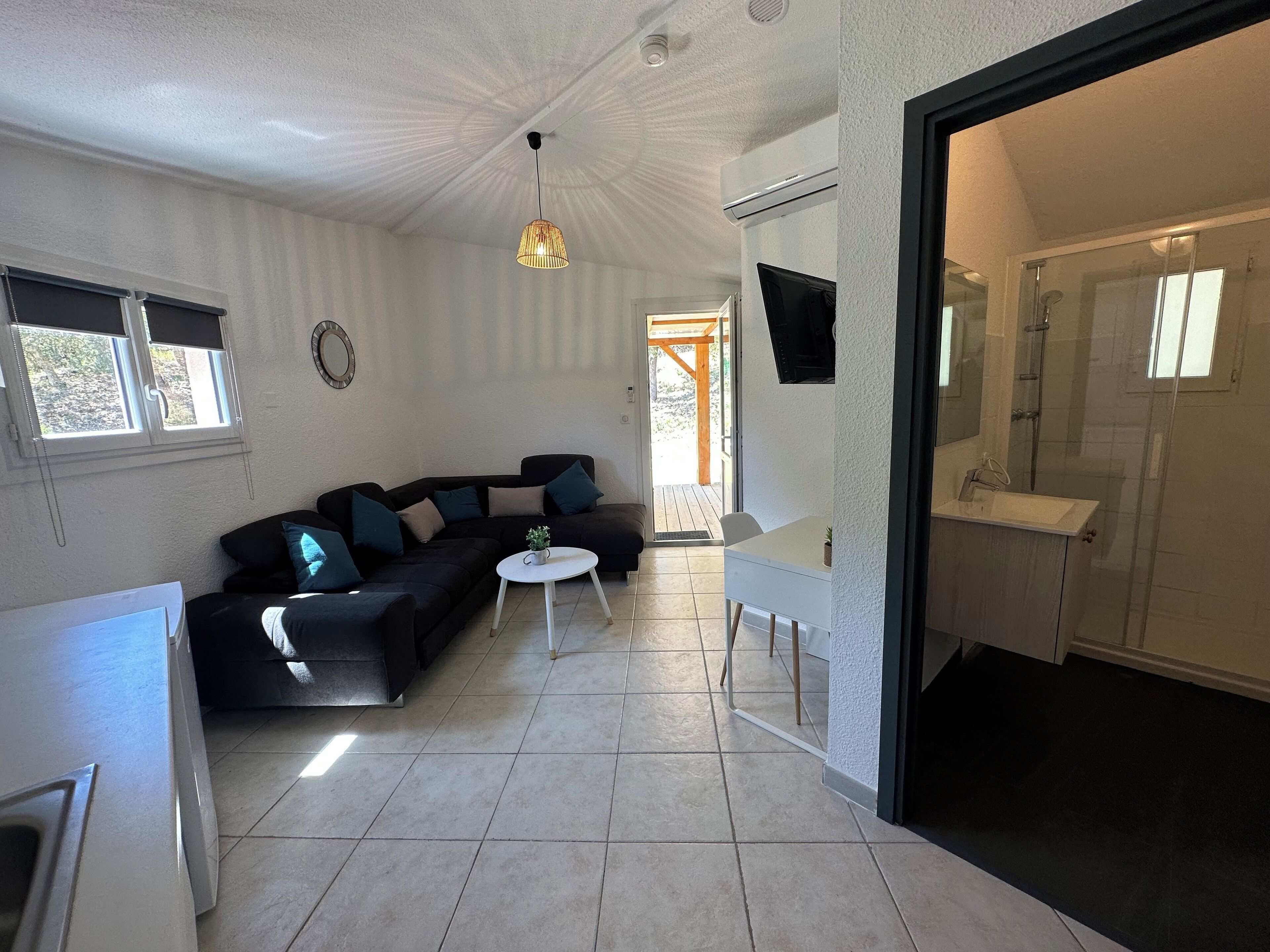 Télévision, table de tennis de table, livres, imprimantes