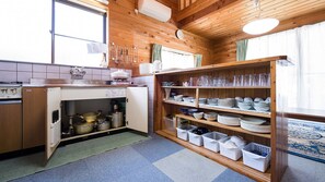 Private kitchen - Log House Cottage Oze Tomeiso (Katashina)