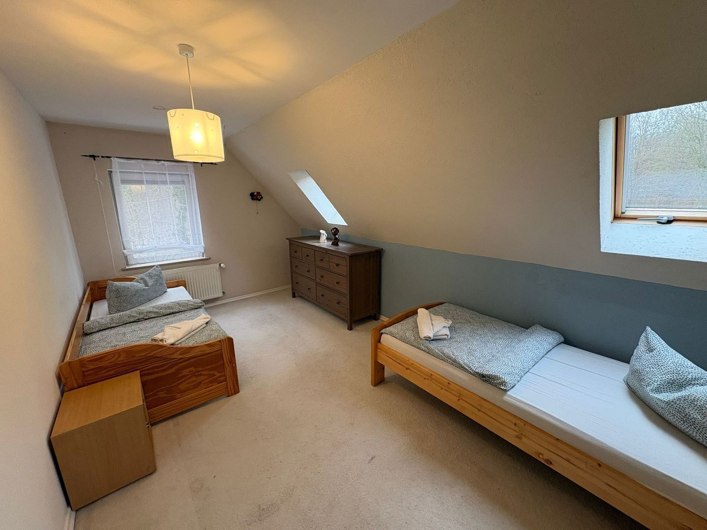 4 habitaciones y ropa de cama 