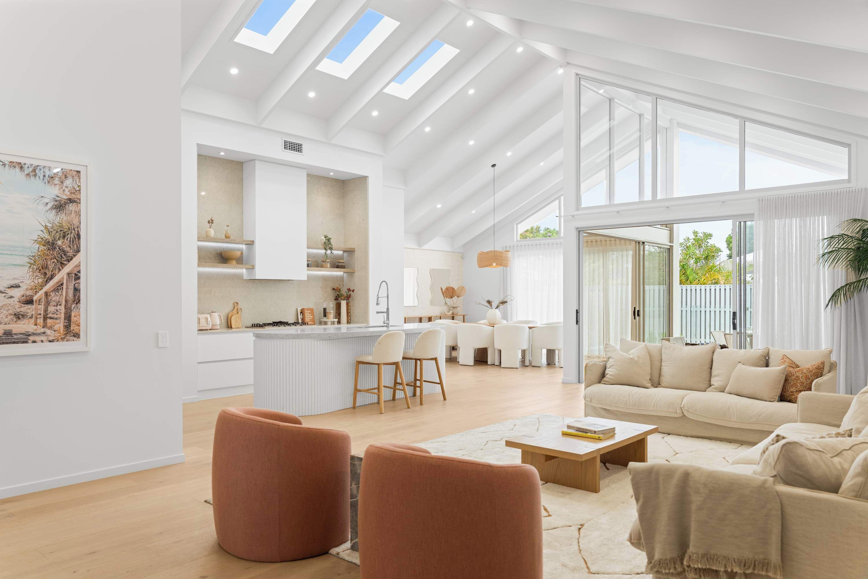 Freshwater Retreat offers a stylish and spacious base for your Bribie Island escape.