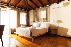 Villa, Sea View | Iron/ironing board, free WiFi, bed sheets - Olympian Villa with Private Pool  (Agia)