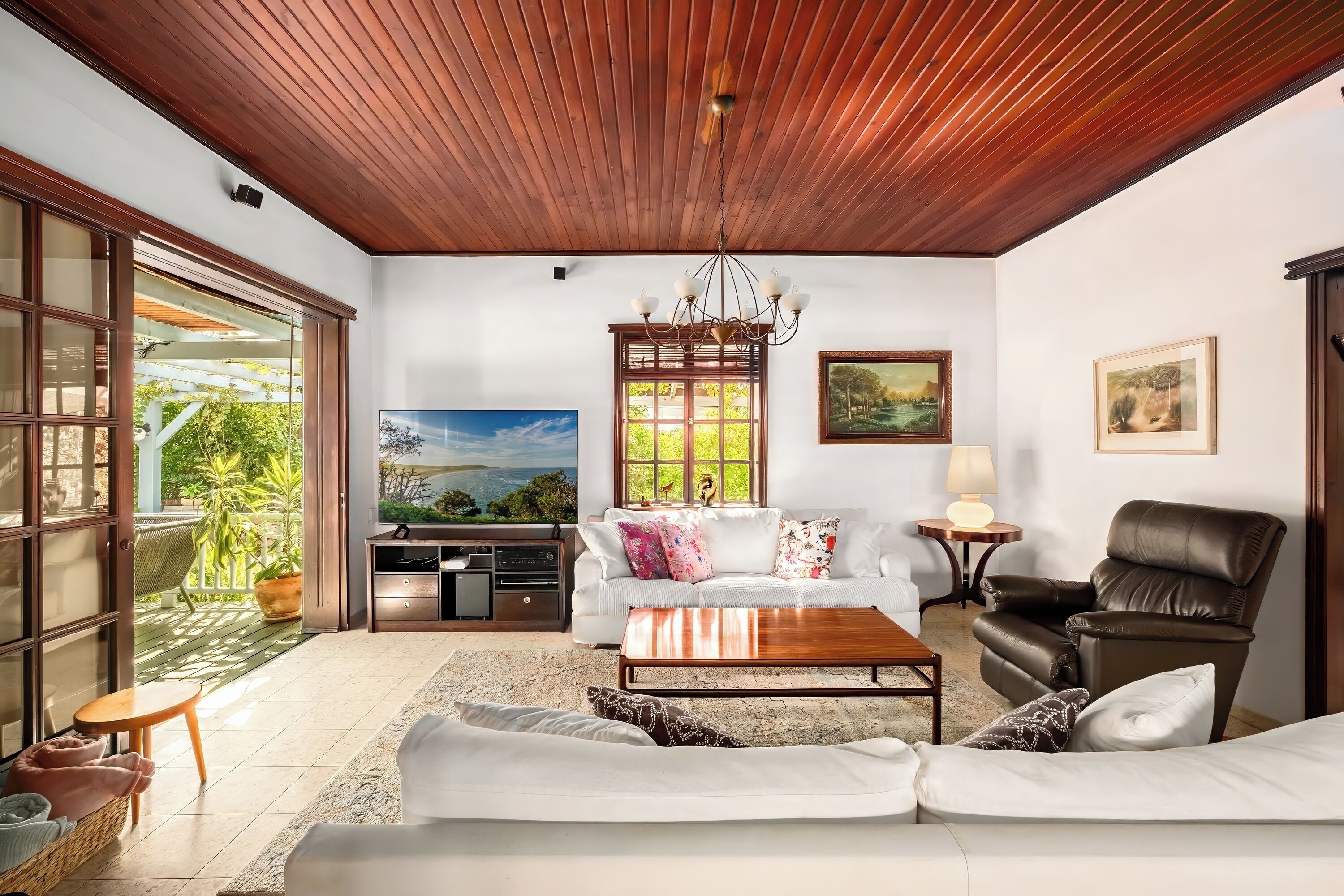 Huis, uitzicht op tuin | Woonruimte