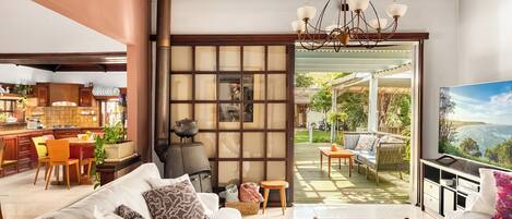 Maison, vue jardin | Coin séjour