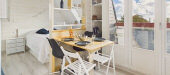 Vue mer : studio pour 4 à 200m de la Mer Blanche