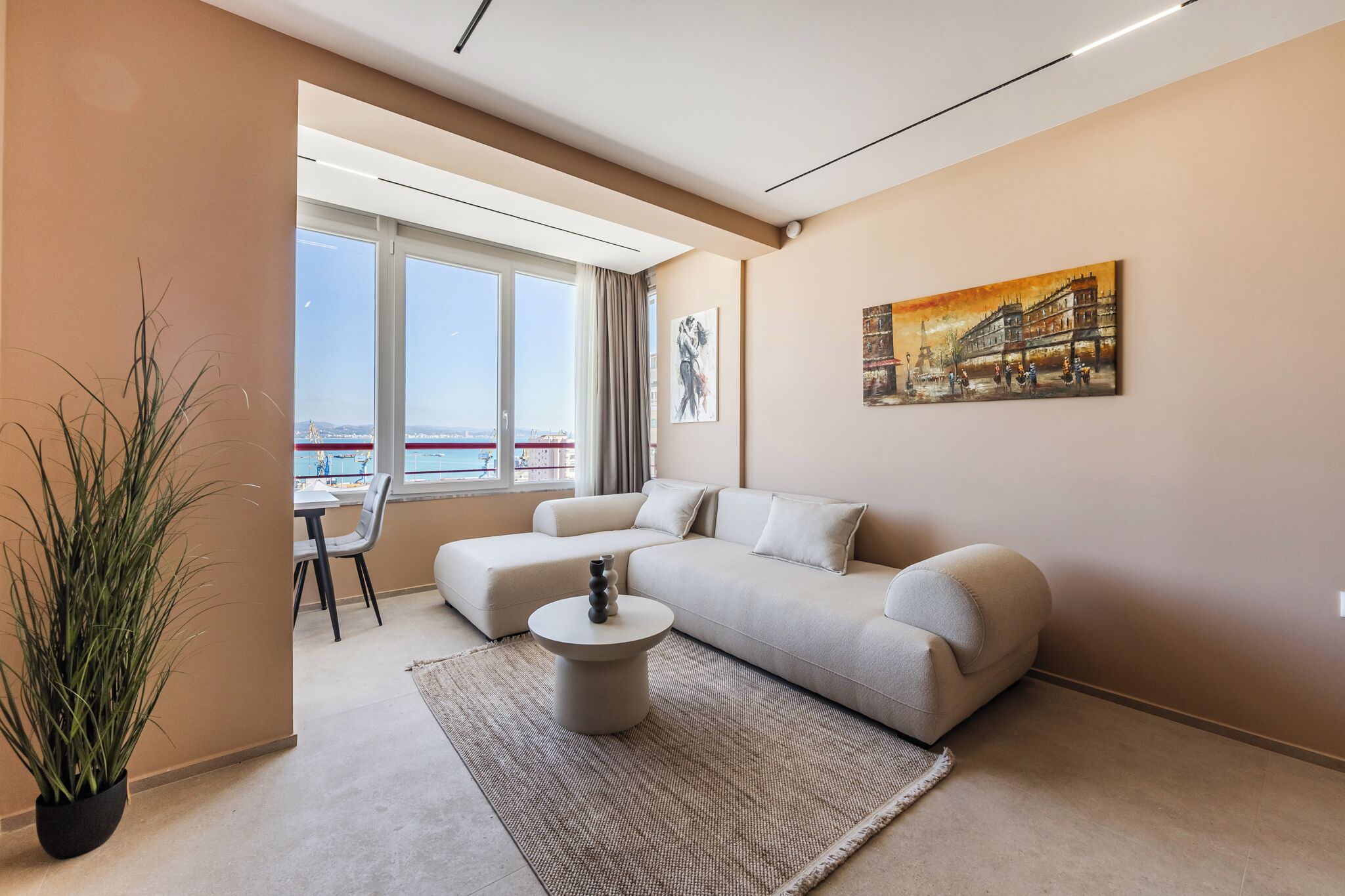 Luxury Apartment, Sea View | Living area