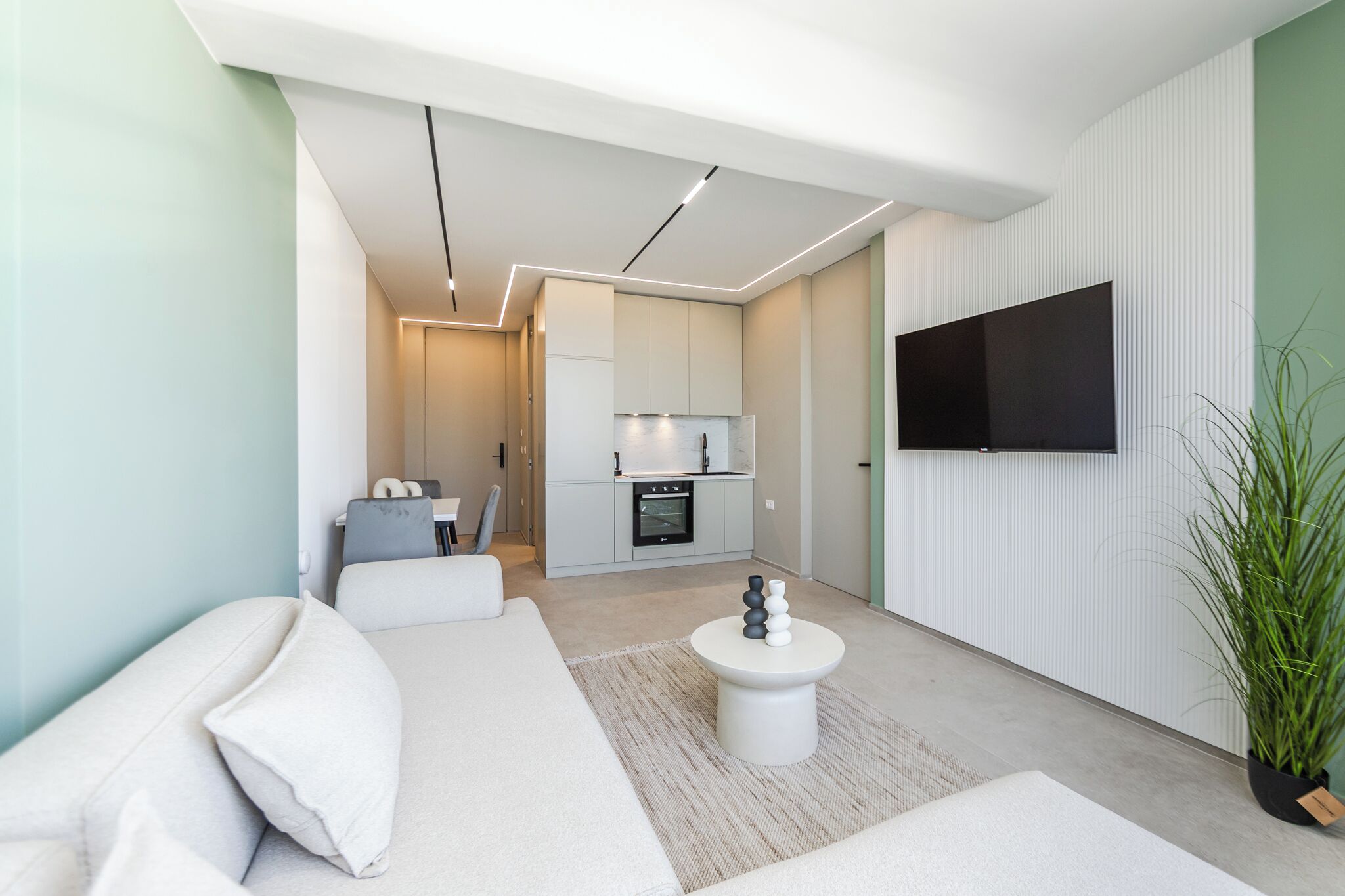 Luxury Apartment, Sea View | Living area