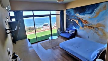 Deluxe dubbelrum - balkong - havsutsikt | Gratis wi-fi