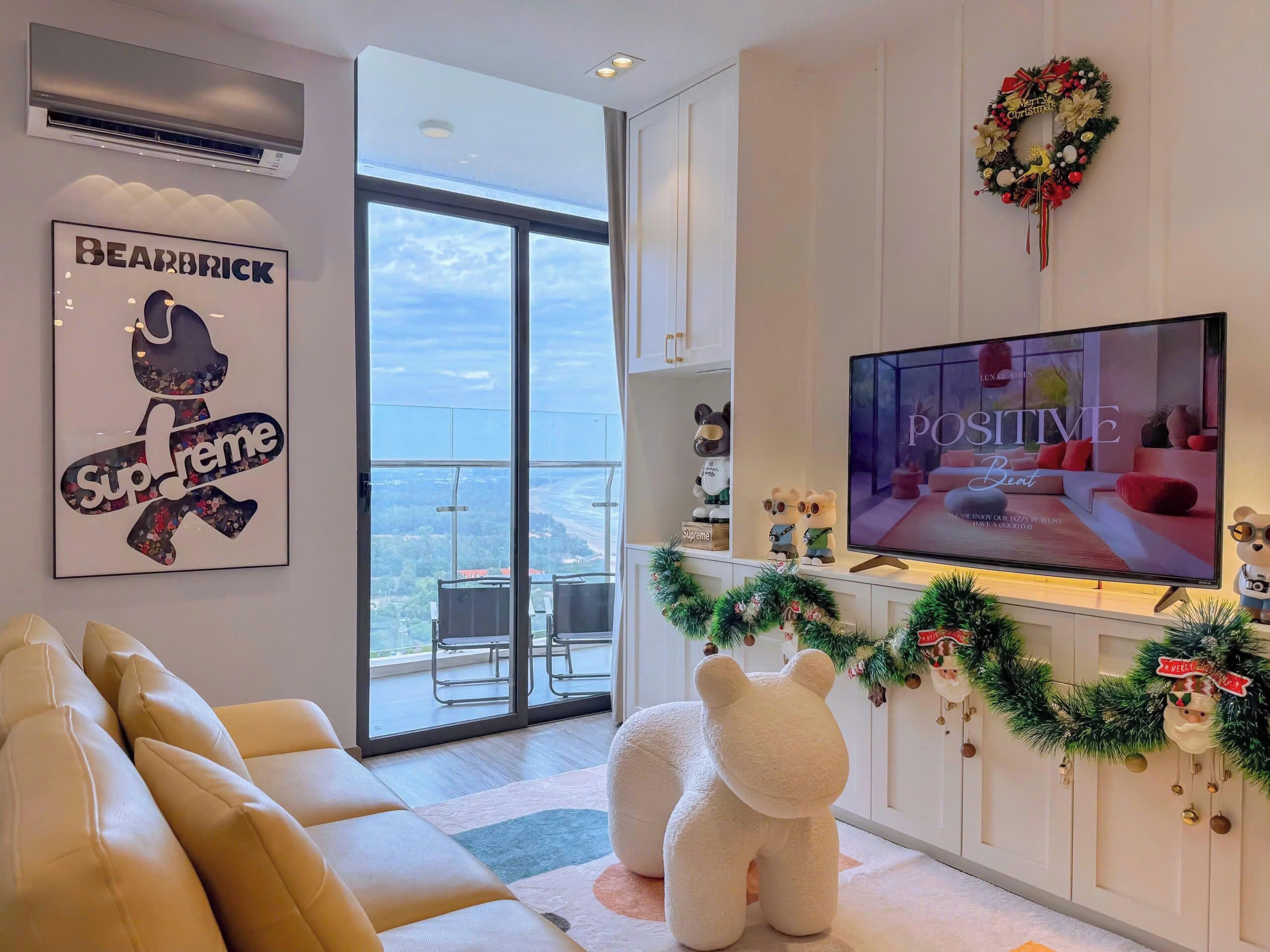 Deluxe Apartment, Beach View | Ruang tamu