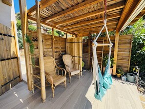 Terrace/patio - House in Estate with swimming pool (Bormes-les-Mimosas)