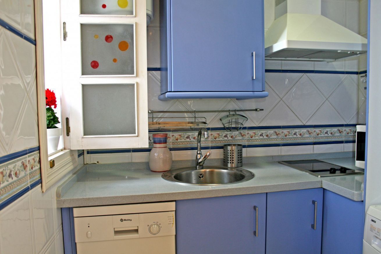 Fridge, microwave, dishwasher, toaster