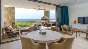 Living area - Stylish sea-view apartment with sunset terrace - Coral Estate (Sint Willibrordus)