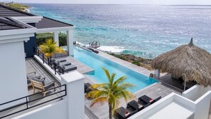 Pool - Luxury villa with private beach and sea view - Coral Estate (Sint Willibrordus)
