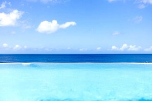 Pool - Oceanfront villa - infinity pool and private beach - Coral Estate (Sint Willibrordus)