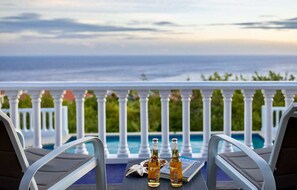 Property grounds - Panoramic sea-view villa with private pool - Coral Estate (Sint Willibrordus)