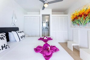 Bed sheets - Stylish sea-view villa with private pool - Coral Estate (Sint Willibrordus)