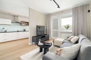 Living area - Rynarzewska 3A Poznań | Comfortable Apartment | Parking | Balcony (Poznań)