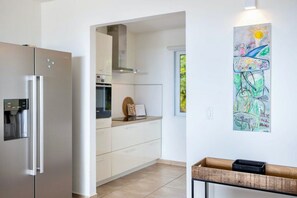 Rooms: Kitchen - Tropical hideaway with private pool and ocean view (Sint Willibrordus)