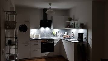 Fridge, oven, stovetop, dishwasher