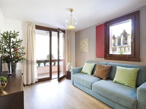 Apartment, Balcony, Mountain View (Monte Gabbiolo A7) | Living area - Residenze Holiday Park by Halldis (Ponte di Legno)