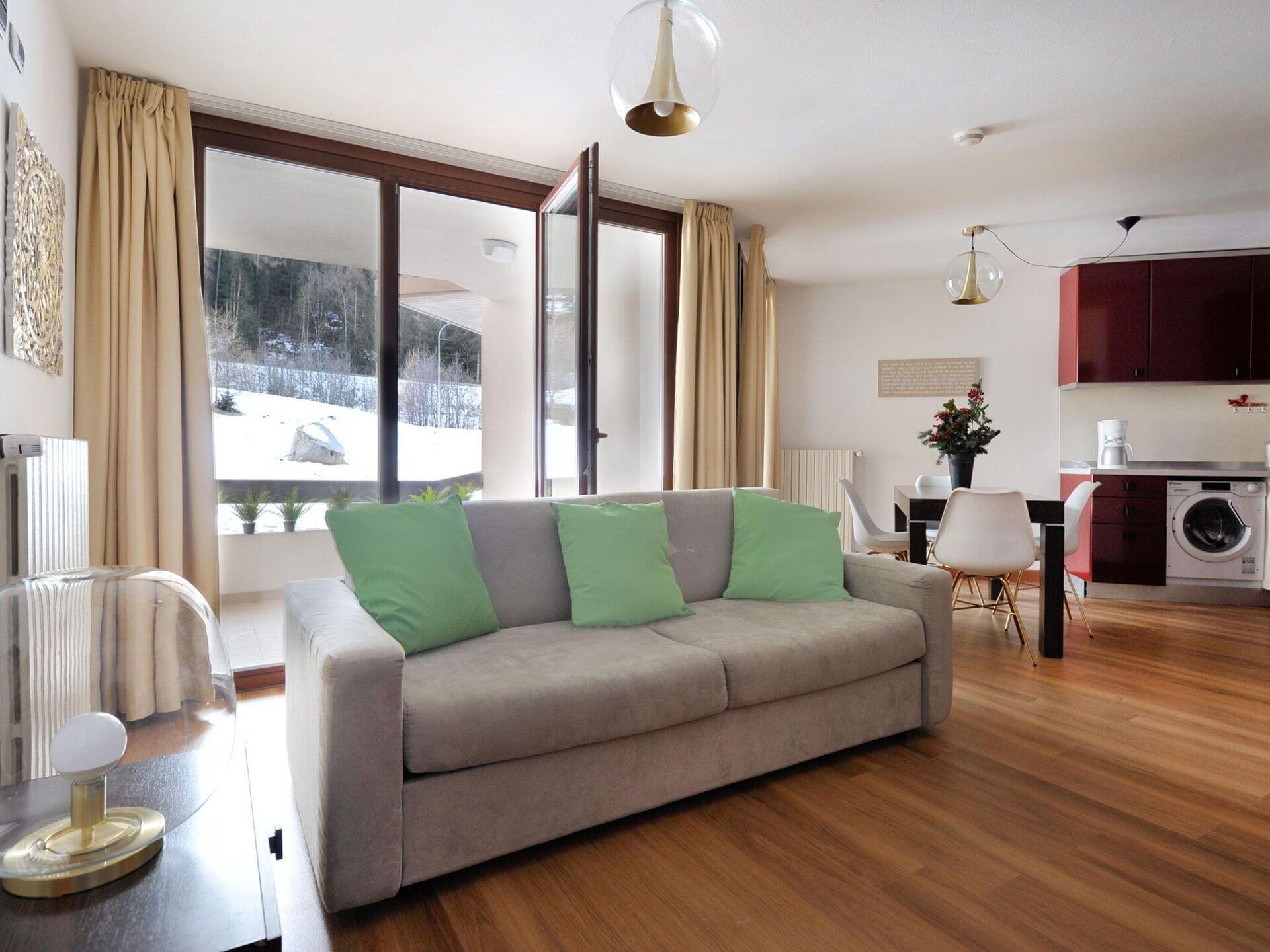 Apartment, Balcony, Mountain View (Corno Baitone A4) | Living area | TV