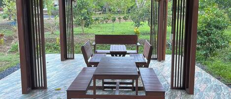 House, 1 Bedroom, Smoking, Garden View | Terrace/patio