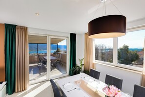 Dining - Family and child-friendly 5* villa with pool, games and fitness room (KORNIC)