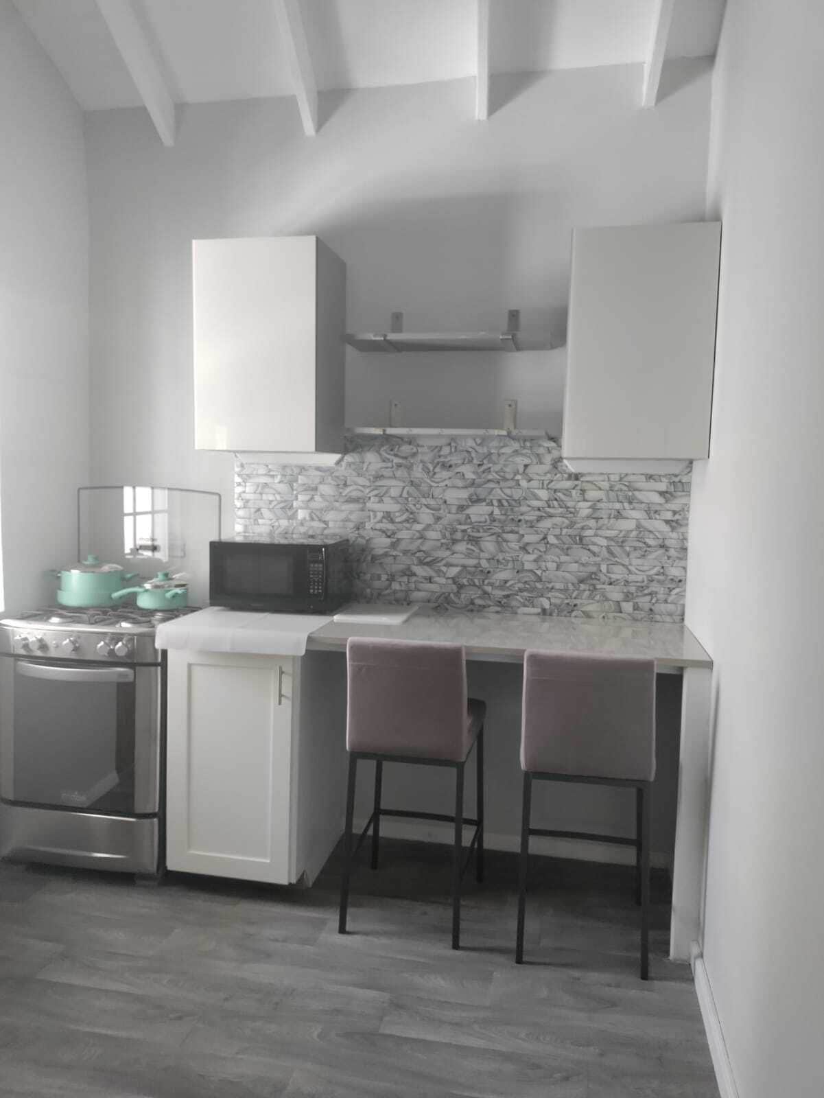 Comfort-Doppelzimmer, Küche, Gartenblick | Eigene Küche