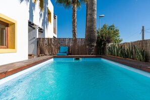 A heated pool