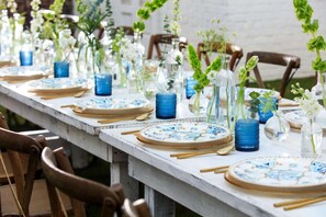 Espace banquet en plein air