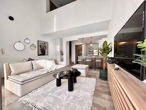 Apartment, 1 Bedroom, Accessible, Terrace | Living room - Dream Appartment Jardins Carthage (Tunis)